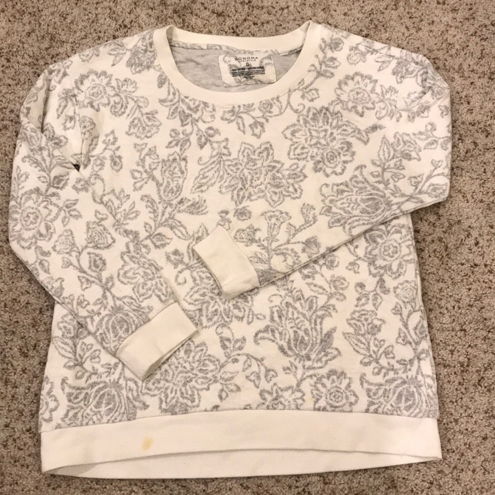 Sonoma floral pattern sweater